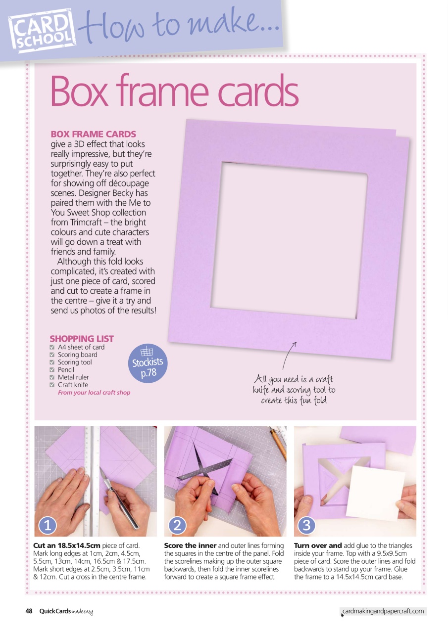 Quick Cards Made Easy Preview Pages