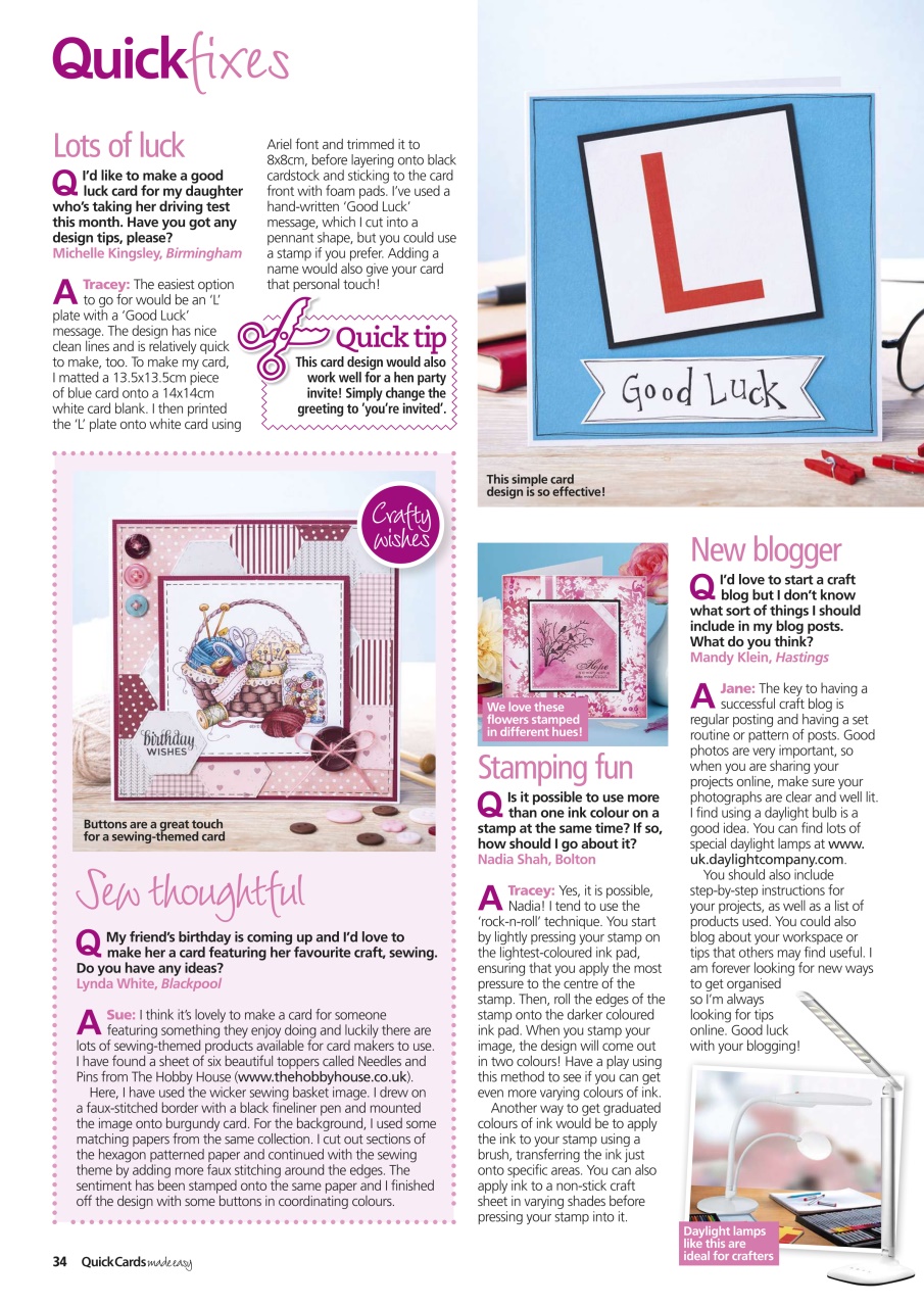 Quick Cards Made Easy Preview Pages