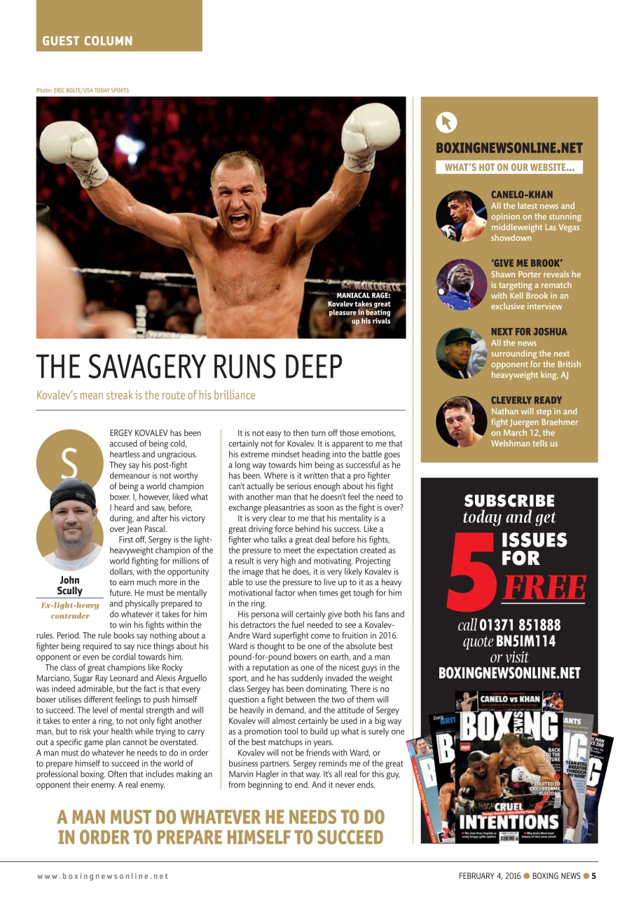 Boxing News Preview Pages