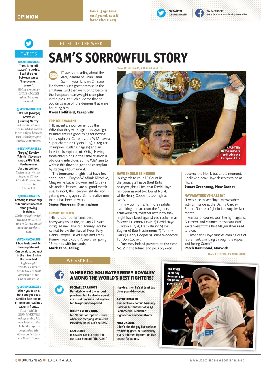 Boxing News Preview Pages