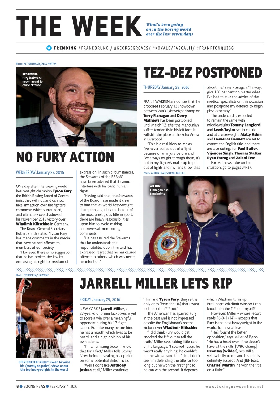 Boxing News Preview Pages