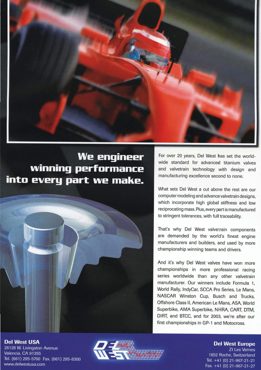 Race Engine Technology Preview Pages