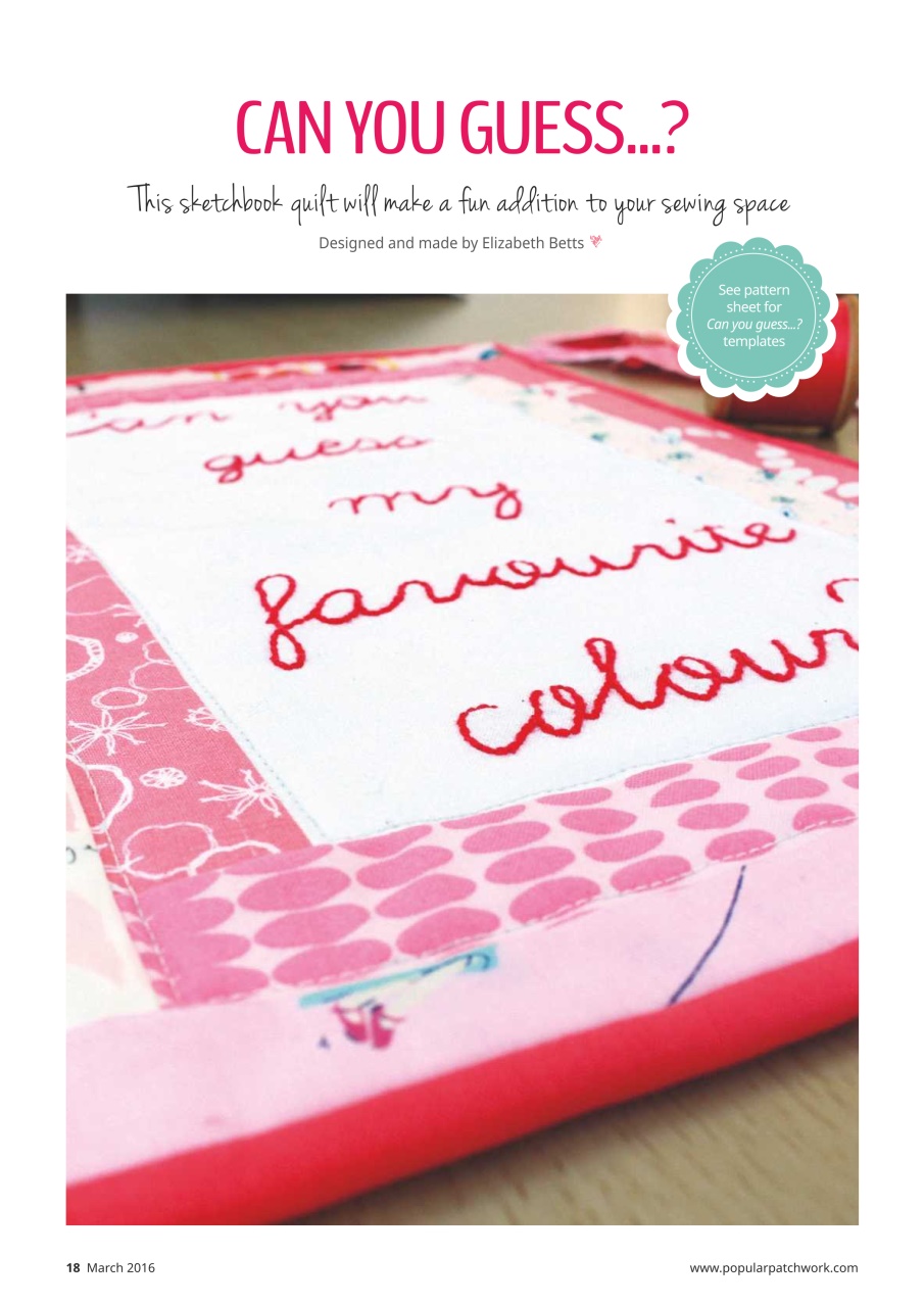 Popular Patchwork Magazine Preview Pages