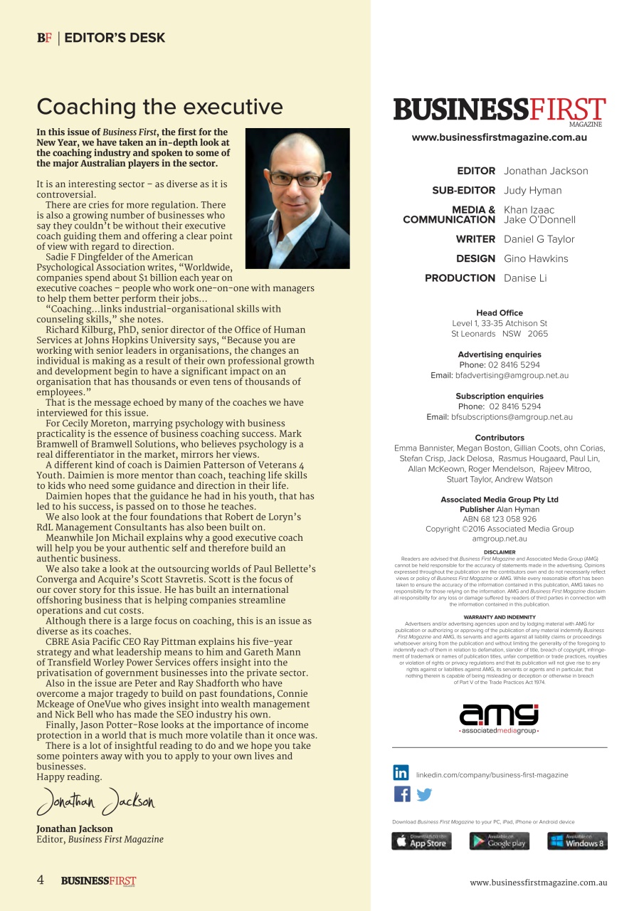 Business First Magazine Preview Pages