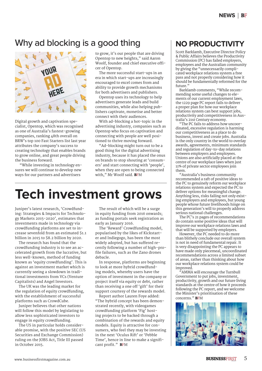 Business First Magazine Preview Pages