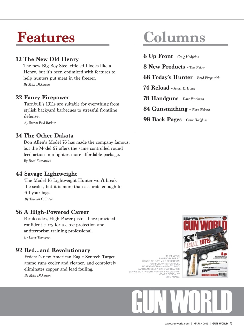 Gun World Preview Pages