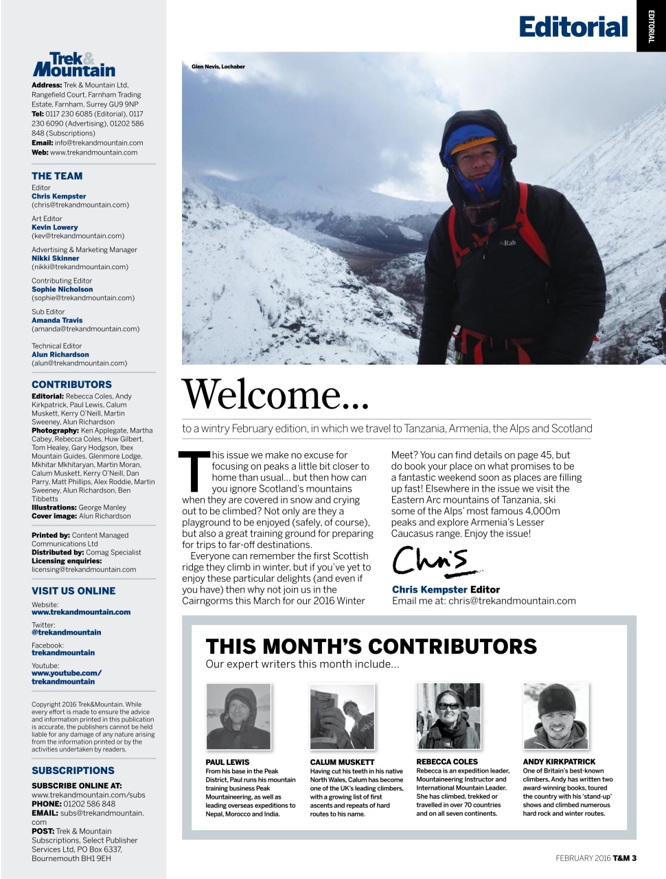 Trek & Mountain Magazine Preview Pages