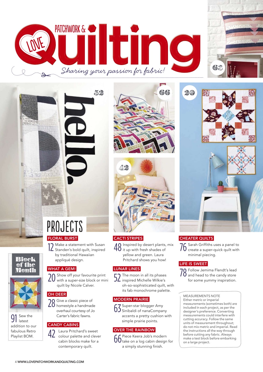 Love Patchwork & Quilting Preview Pages