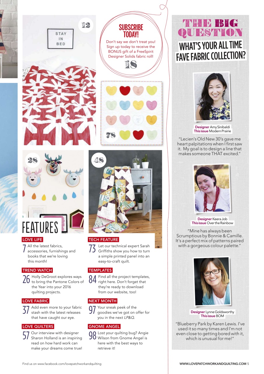 Love Patchwork & Quilting Preview Pages