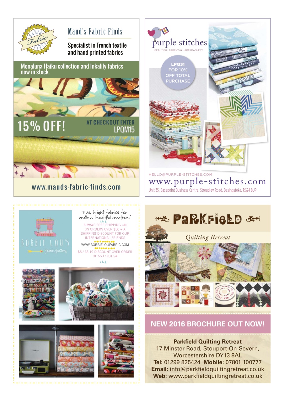 Love Patchwork & Quilting Preview Pages