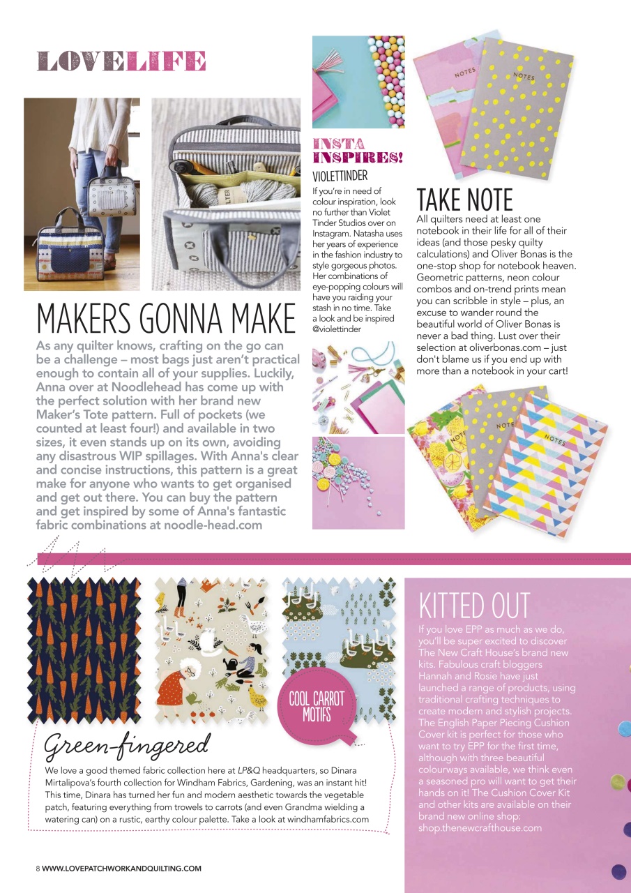 Love Patchwork & Quilting Preview Pages