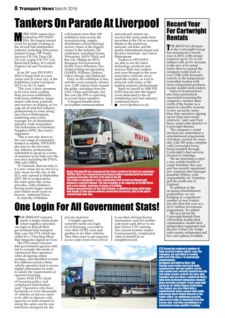 Transport News Preview Pages