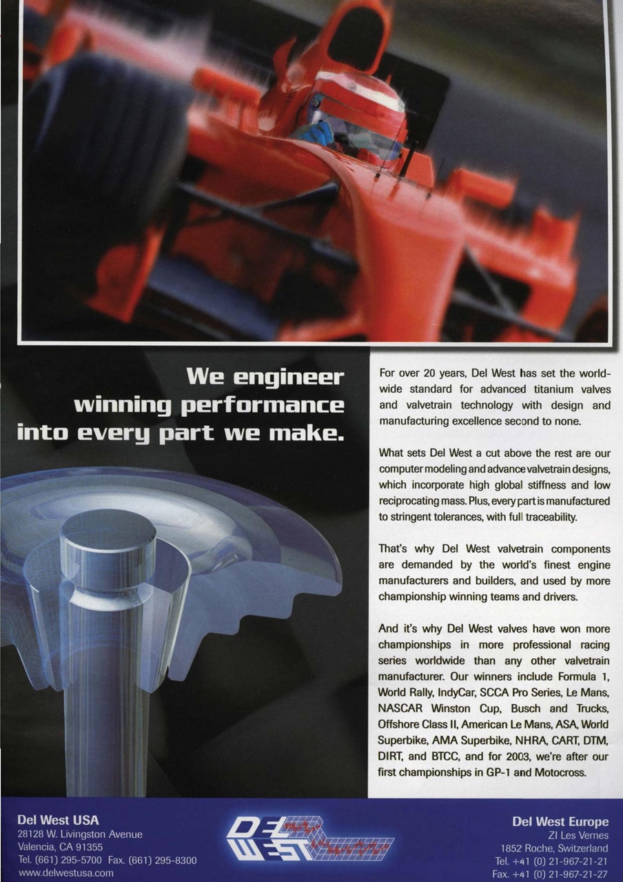 Race Engine Technology Preview Pages