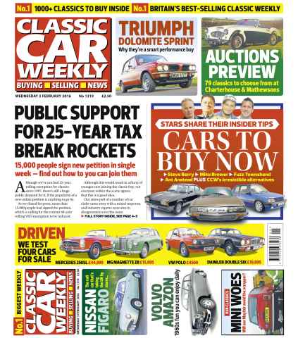 Classic Car Weekly issue 3rd February 2016