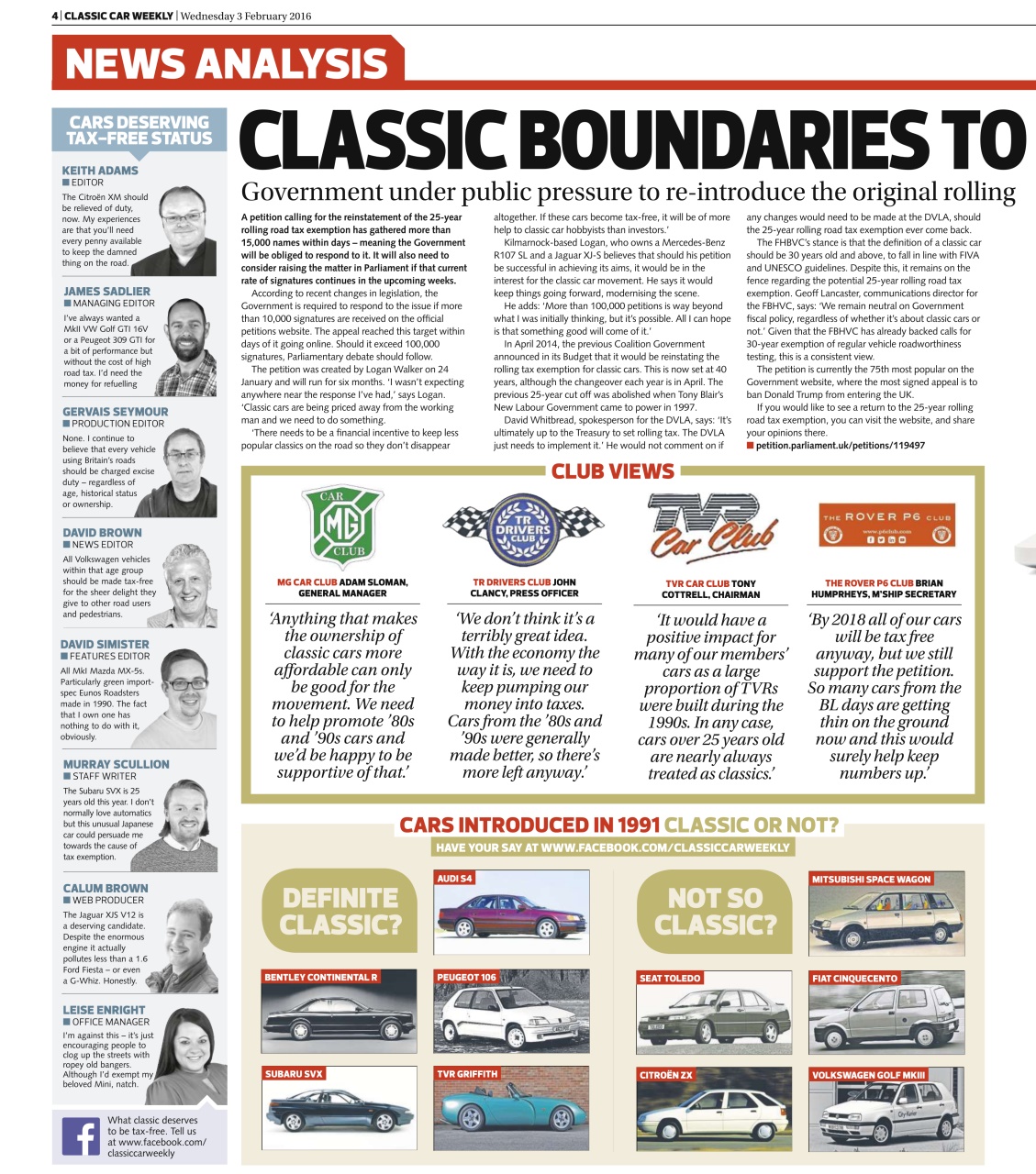 Classic Car Weekly Preview Pages