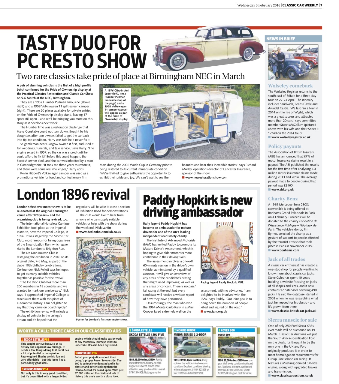 Classic Car Weekly Preview Pages