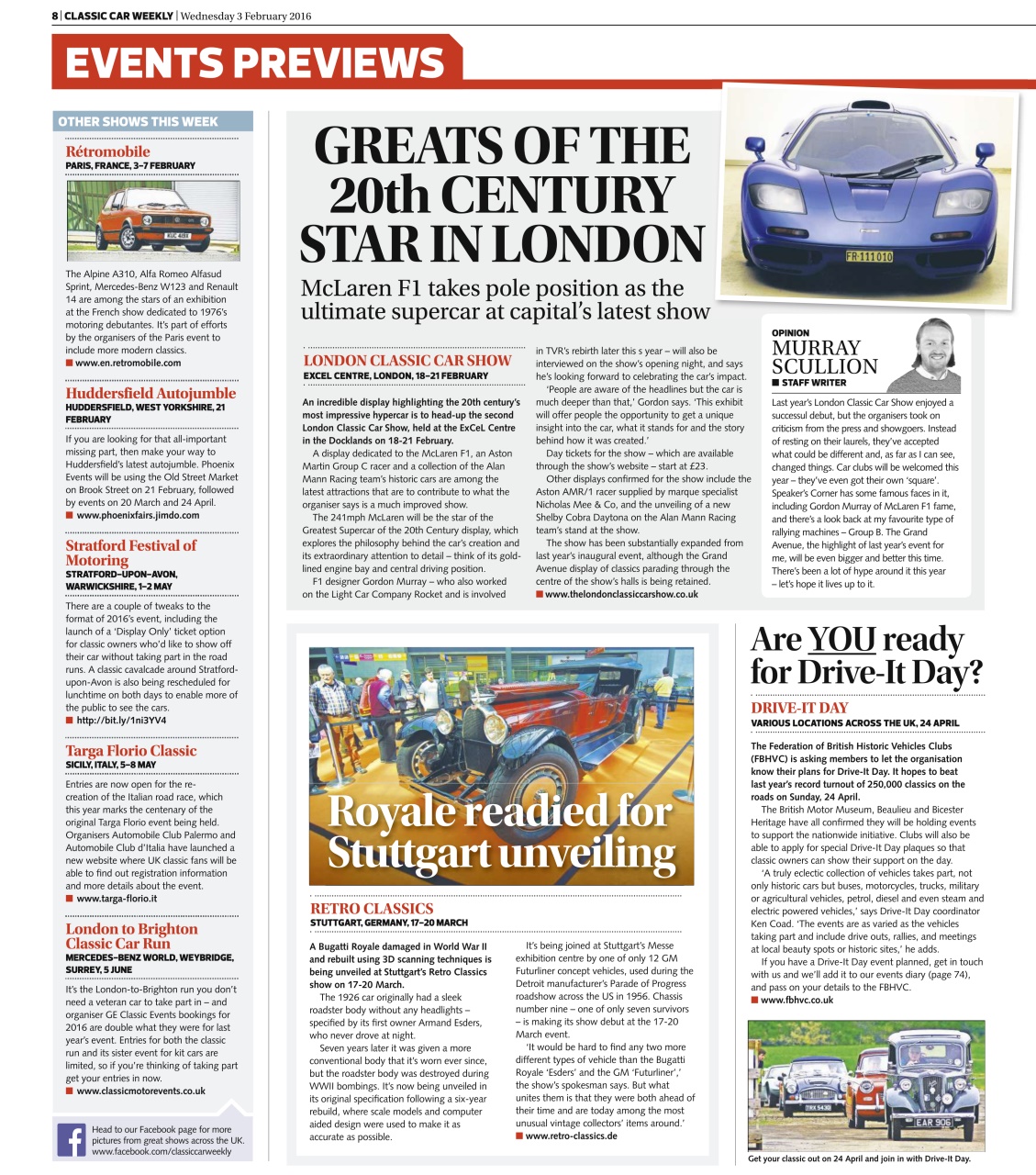 Classic Car Weekly Preview Pages