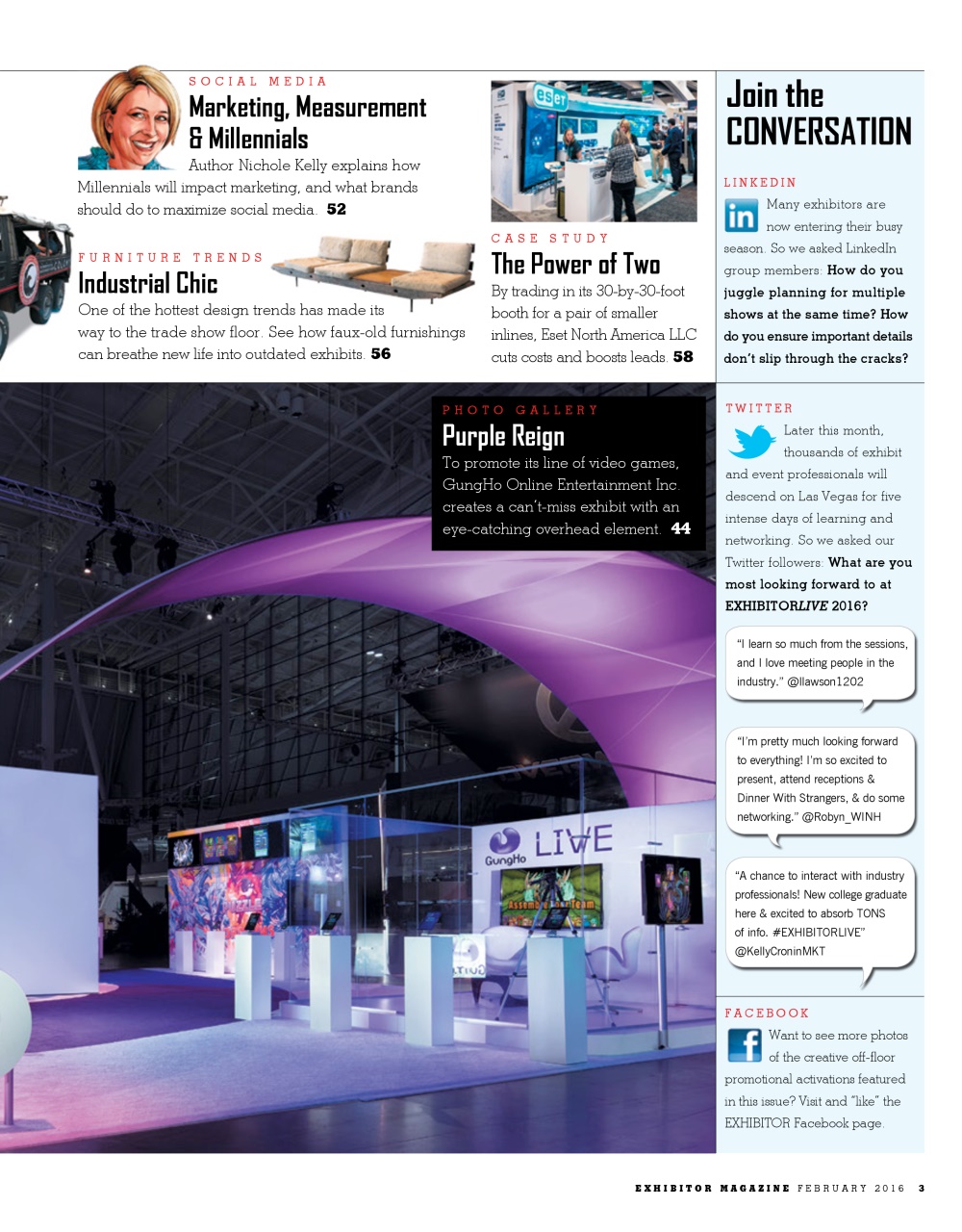 EXHIBITOR Magazine Preview Pages