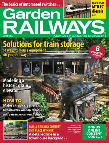 Garden Railways issue April 2016