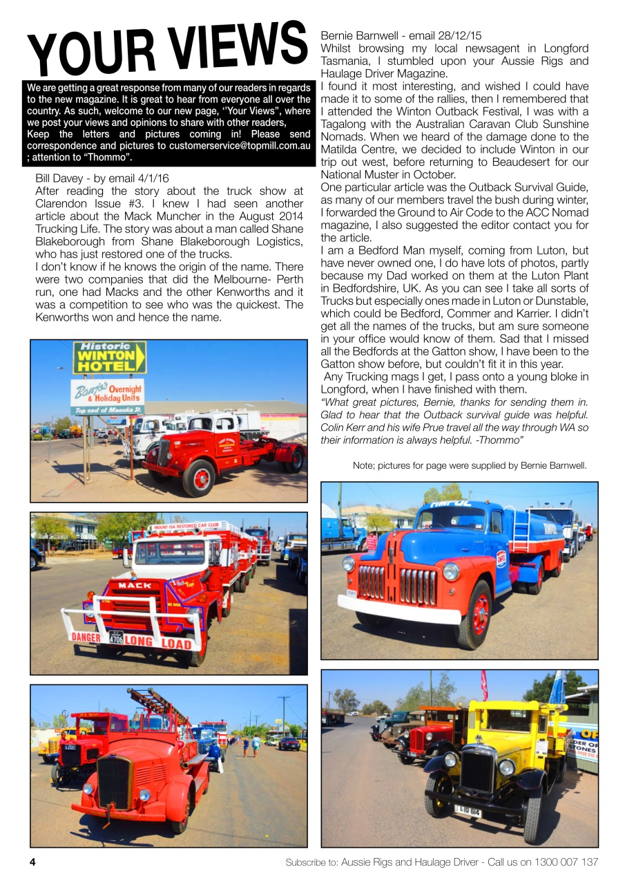 Aussie Rigs and Haulage Driver Preview Pages