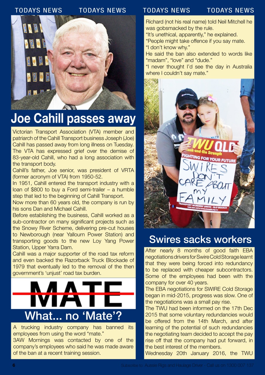 Aussie Rigs and Haulage Driver Preview Pages