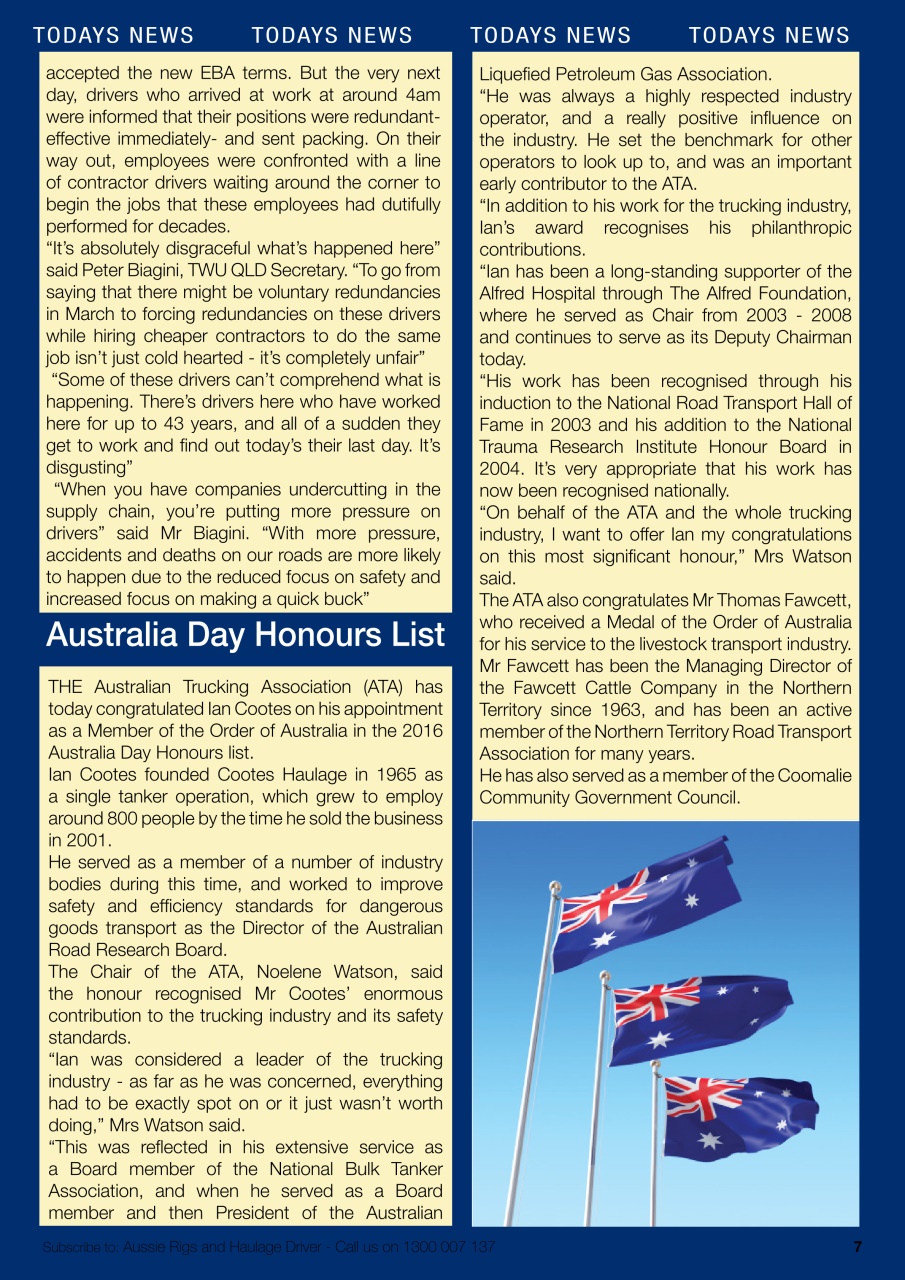 Aussie Rigs and Haulage Driver Preview Pages