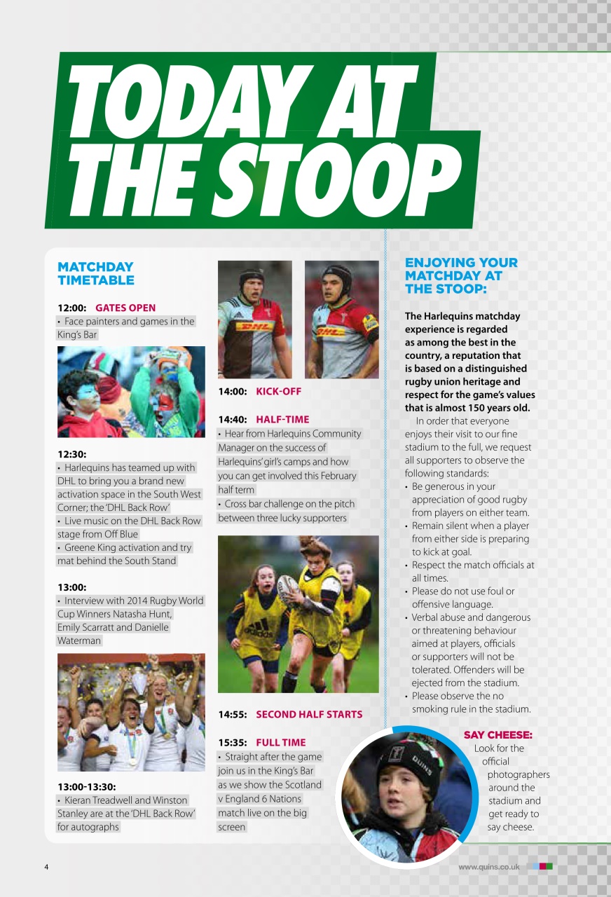 Harlequins Preview Pages
