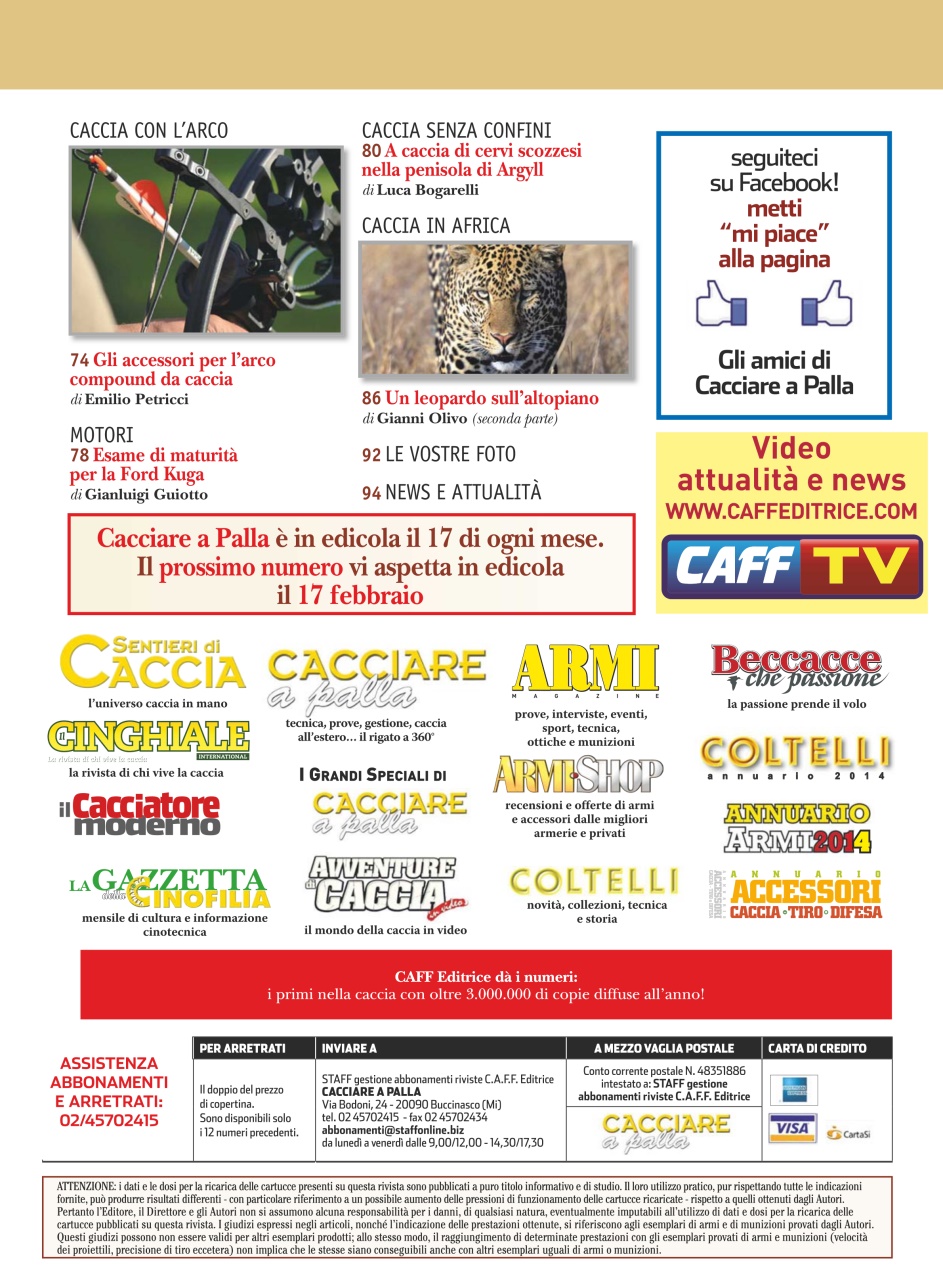 Caccia Magazine Preview Pages