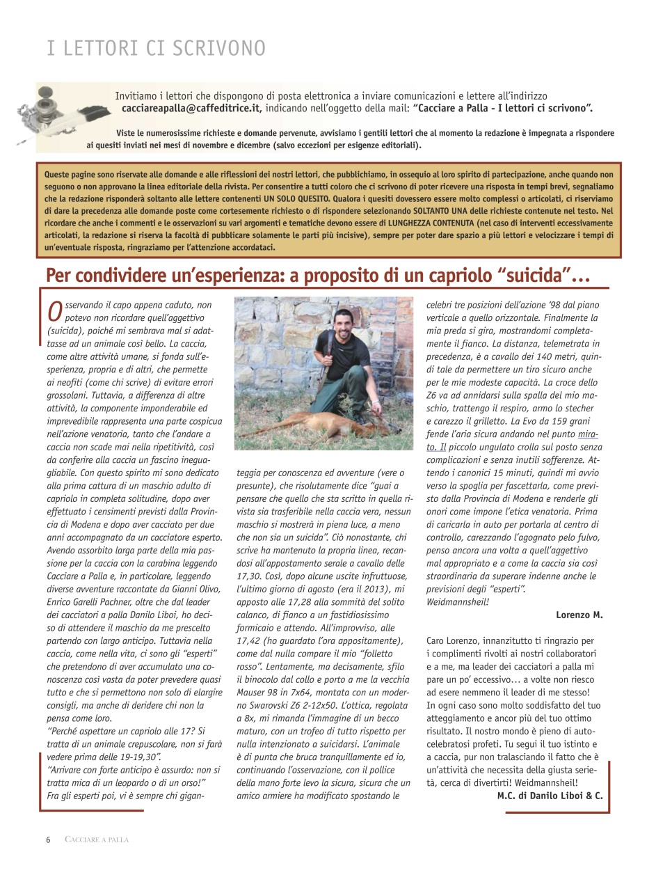 Caccia Magazine Preview Pages