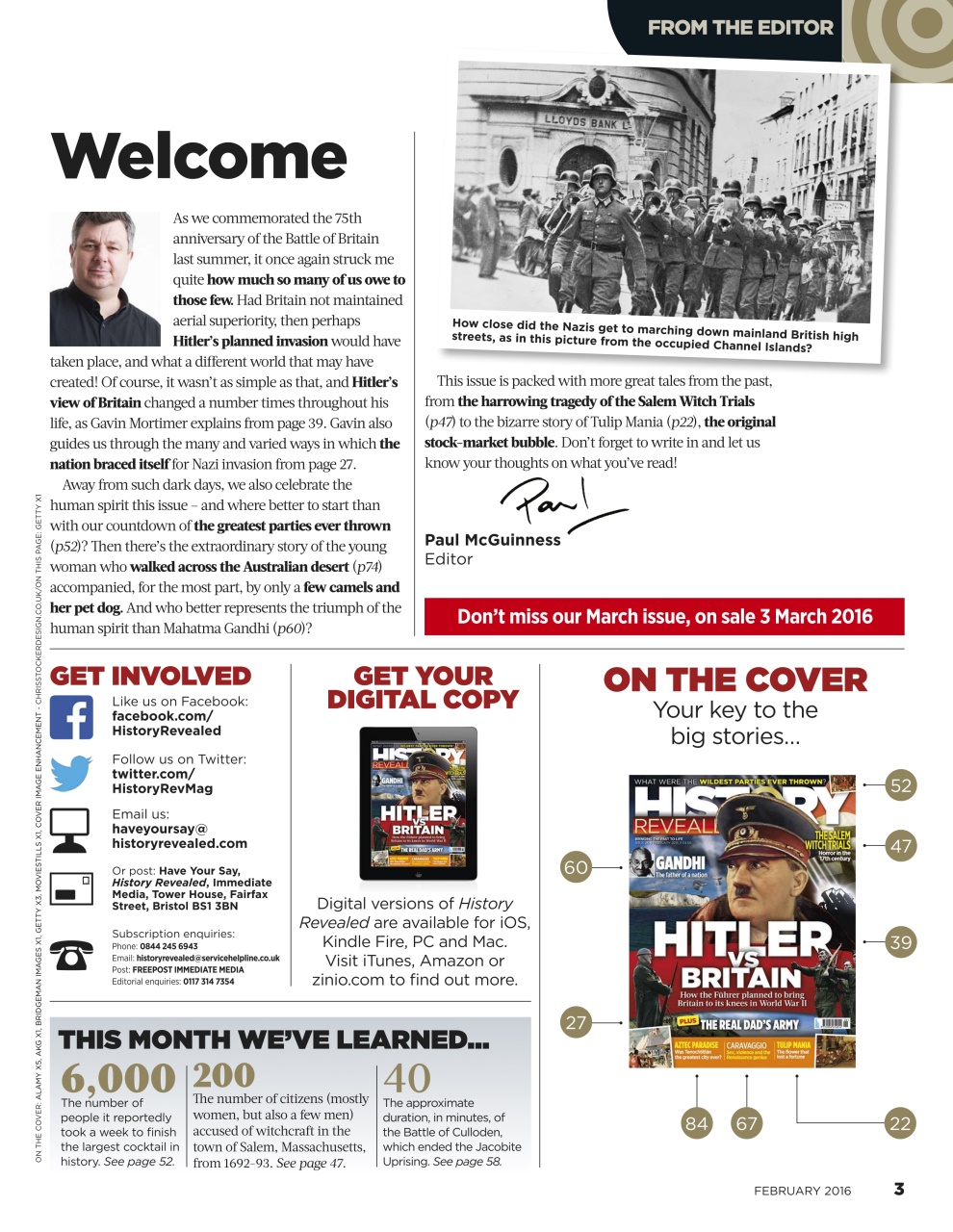 BBC History Revealed Magazine Preview Pages