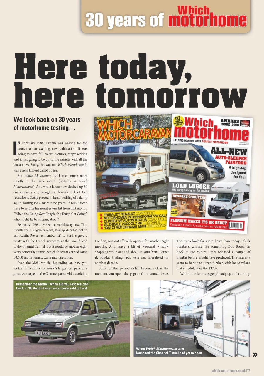 What Motorhome magazine Preview Pages
