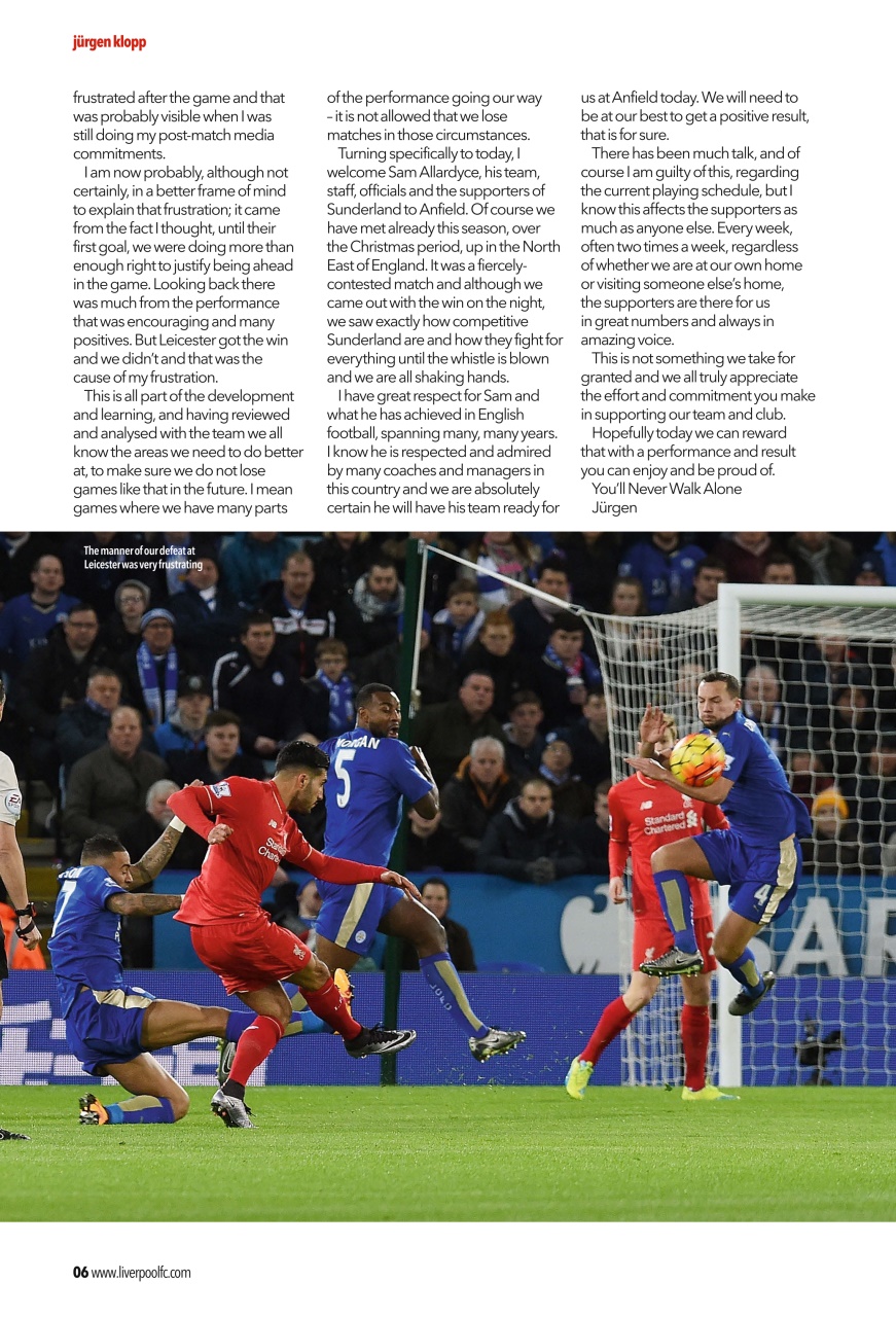 Liverpool FC Programmes Preview Pages