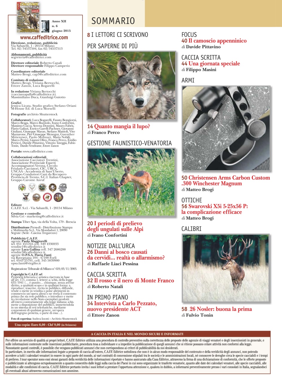 Caccia Magazine Preview Pages