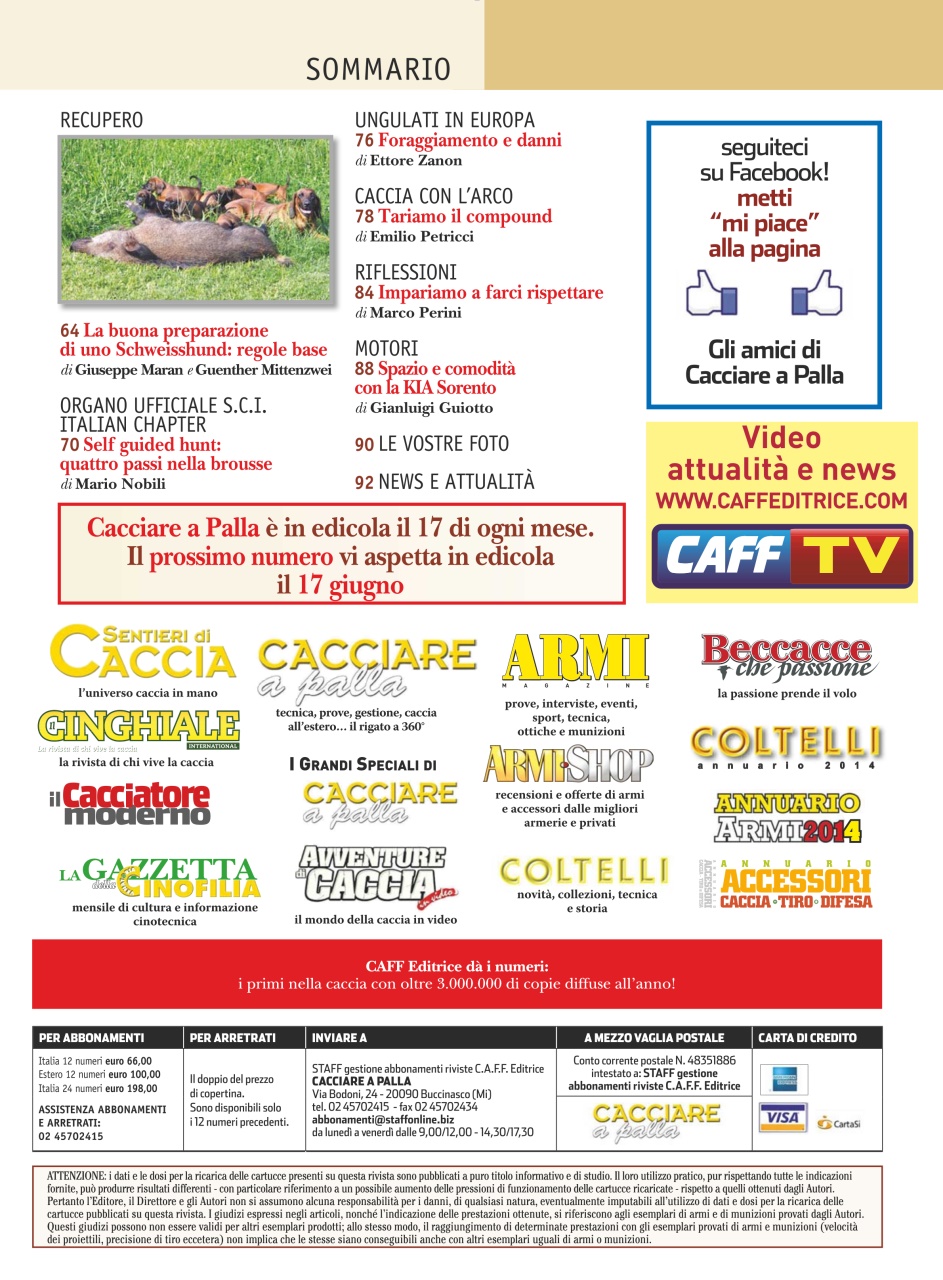 Caccia Magazine Preview Pages
