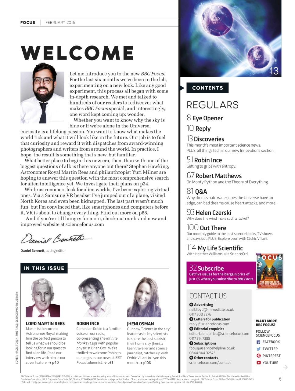 BBC Science Focus Magazine Preview Pages