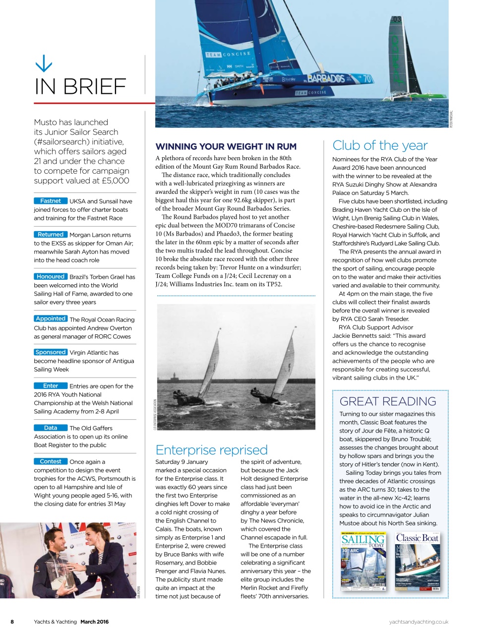 Yachts & Yachting Preview Pages