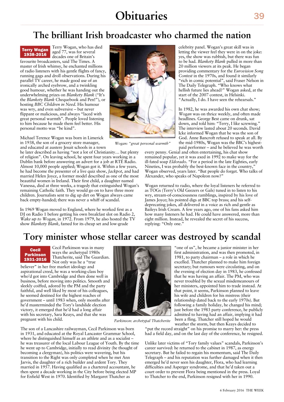 The Week Preview Pages