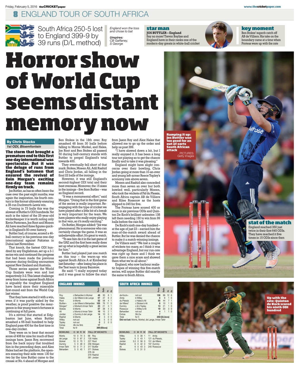 The Cricket Paper Preview Pages