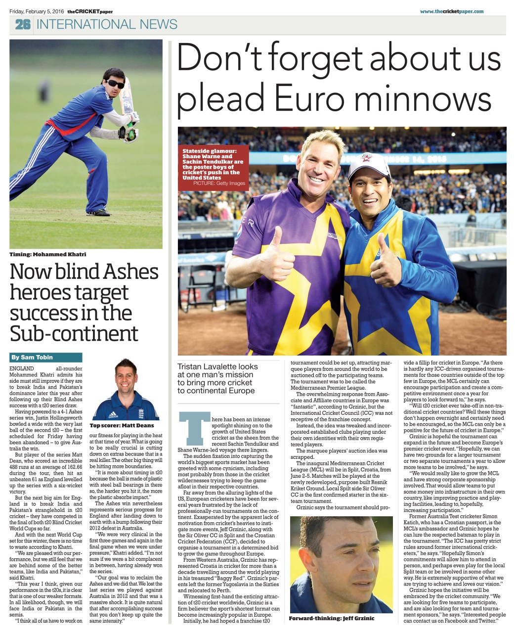 The Cricket Paper Preview Pages