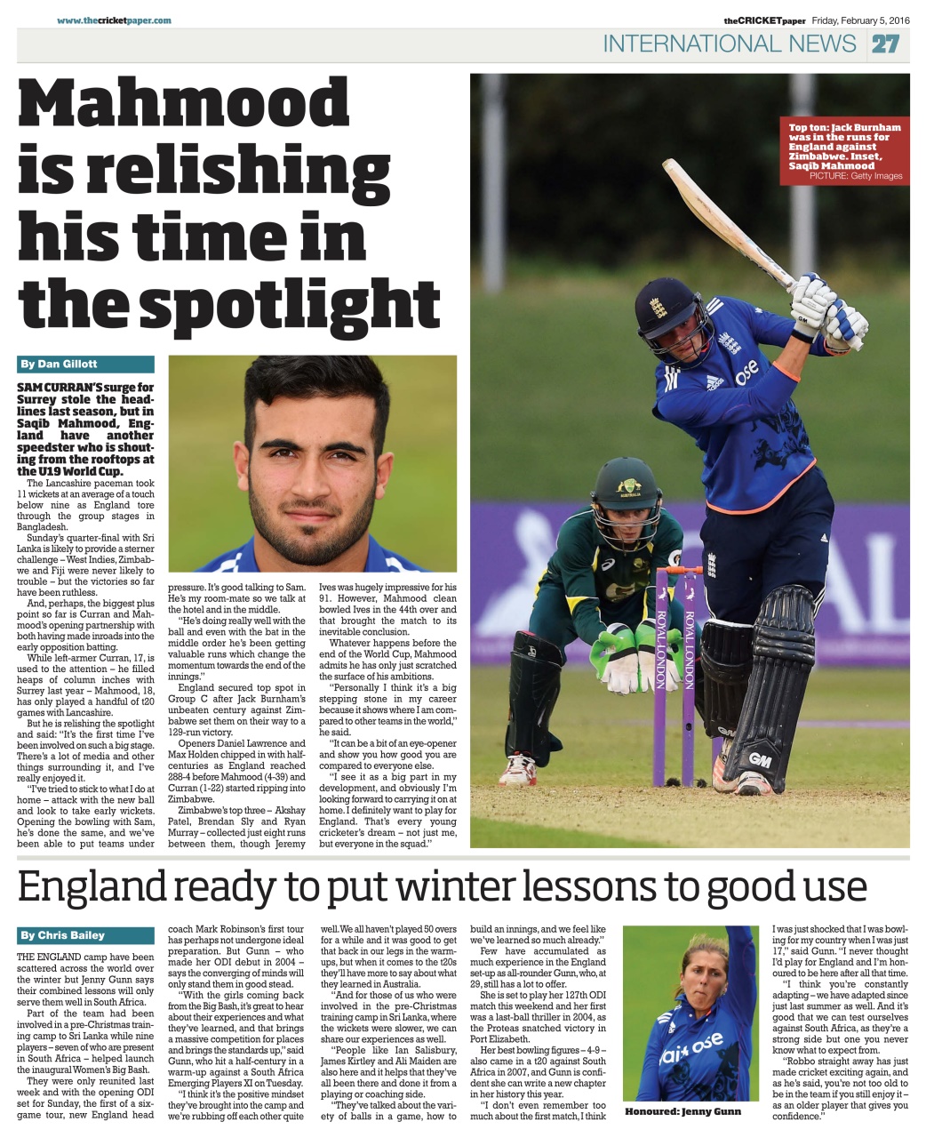 The Cricket Paper Preview Pages