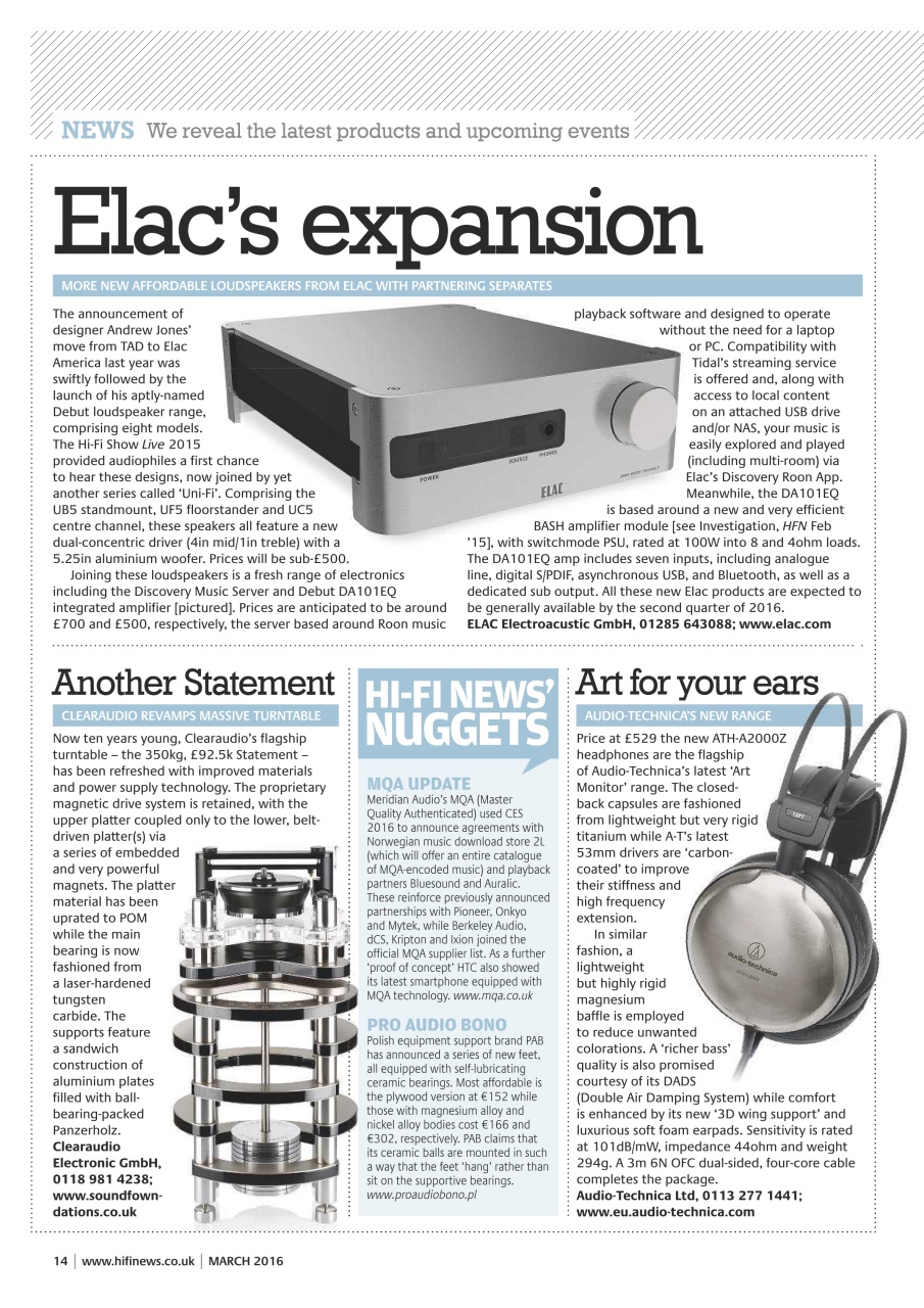 Hi-Fi News Preview Pages