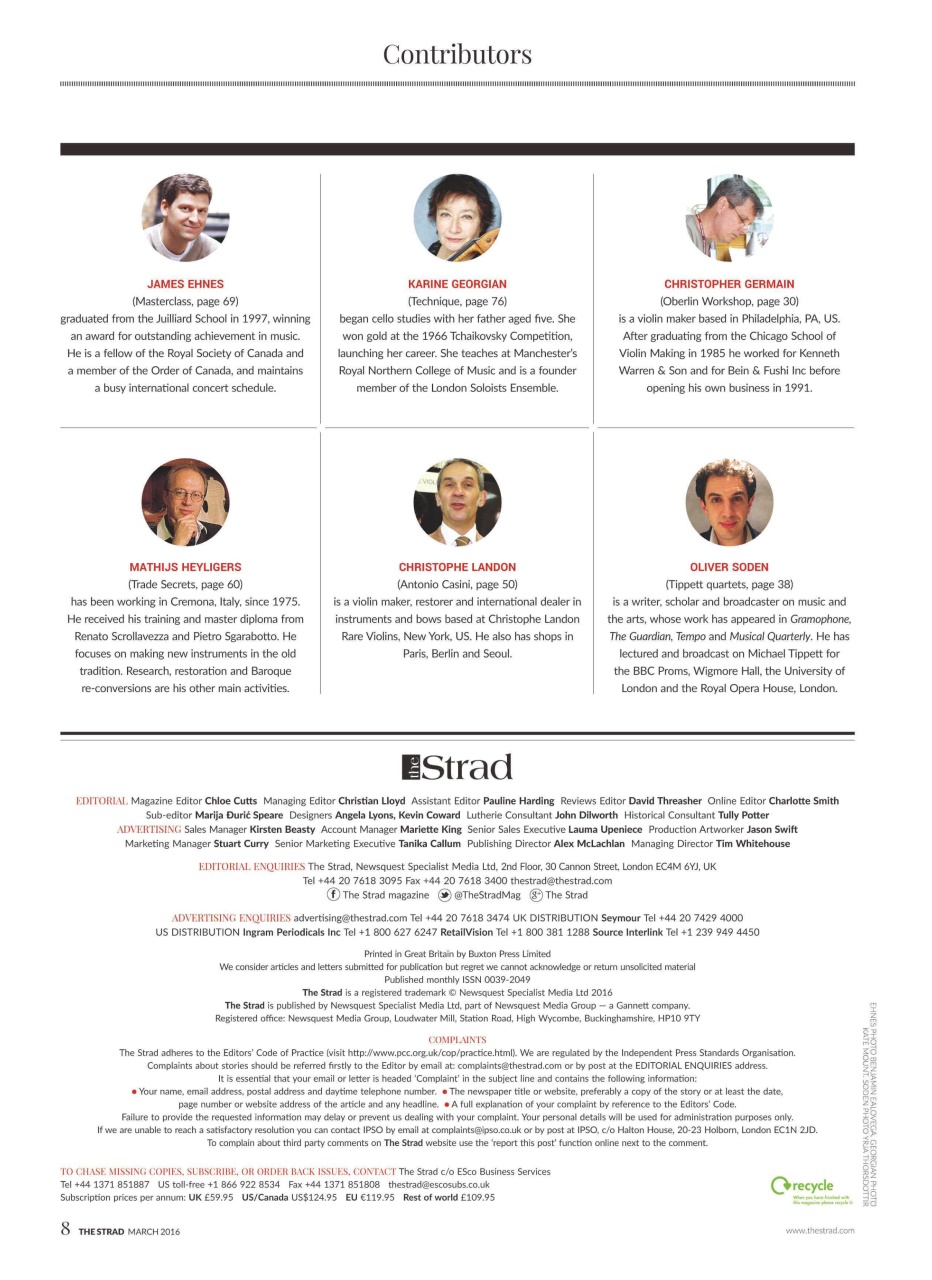 The Strad Preview Pages