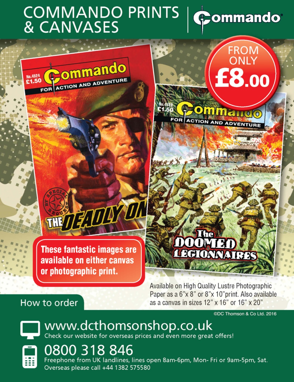 Commando Preview Pages