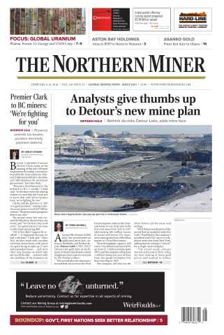 The Northern Miner issue Vol. 101 No. 52