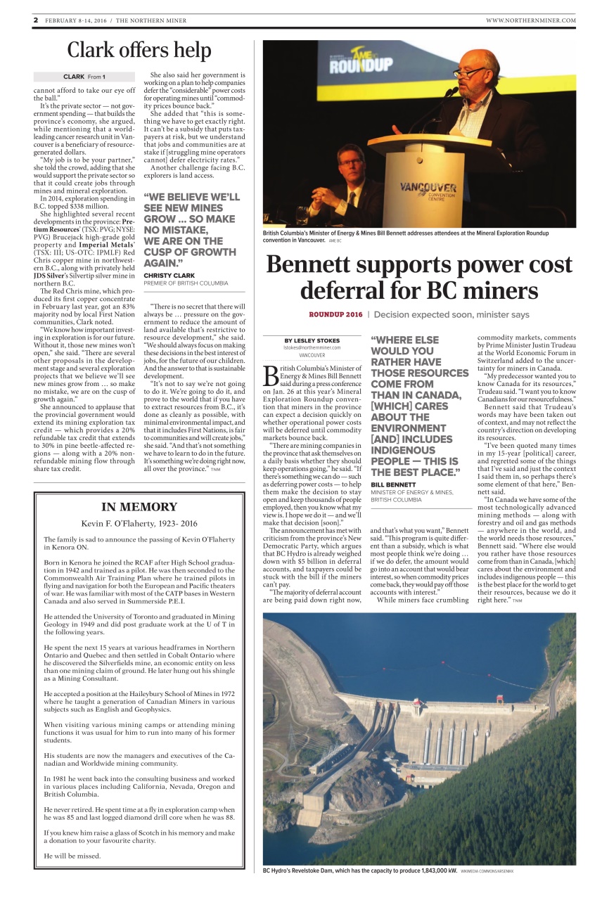 The Northern Miner Preview Pages