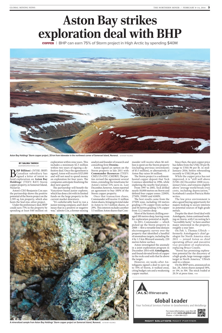 The Northern Miner Preview Pages