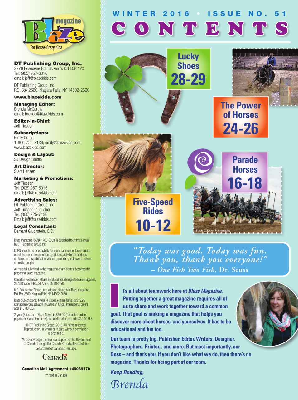 Blaze Magazine For Horse Crazy Kids Preview Pages