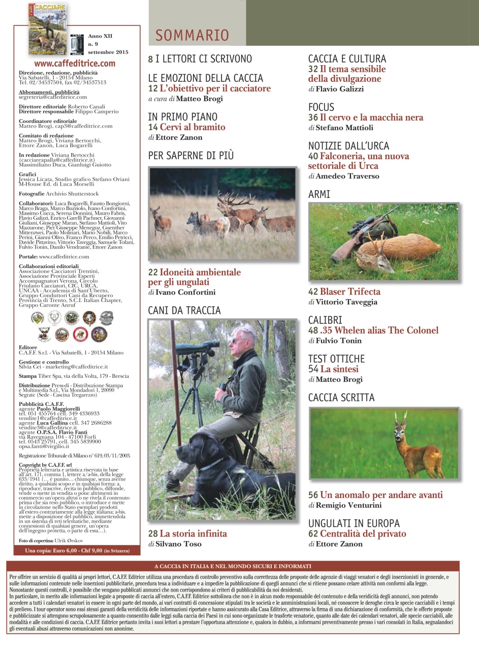 Caccia Magazine Preview Pages