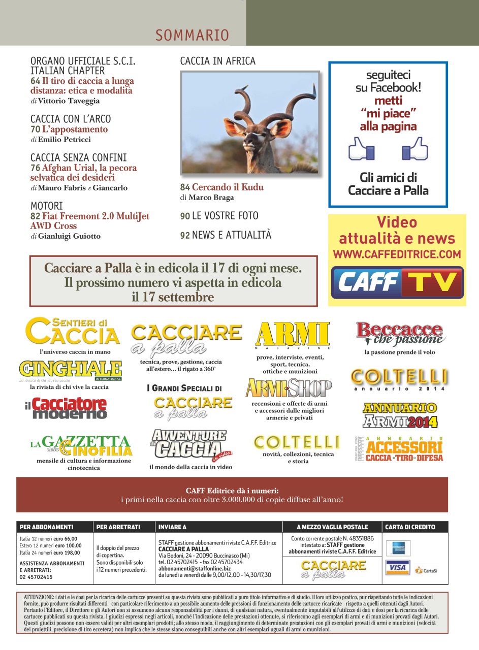 Caccia Magazine Preview Pages