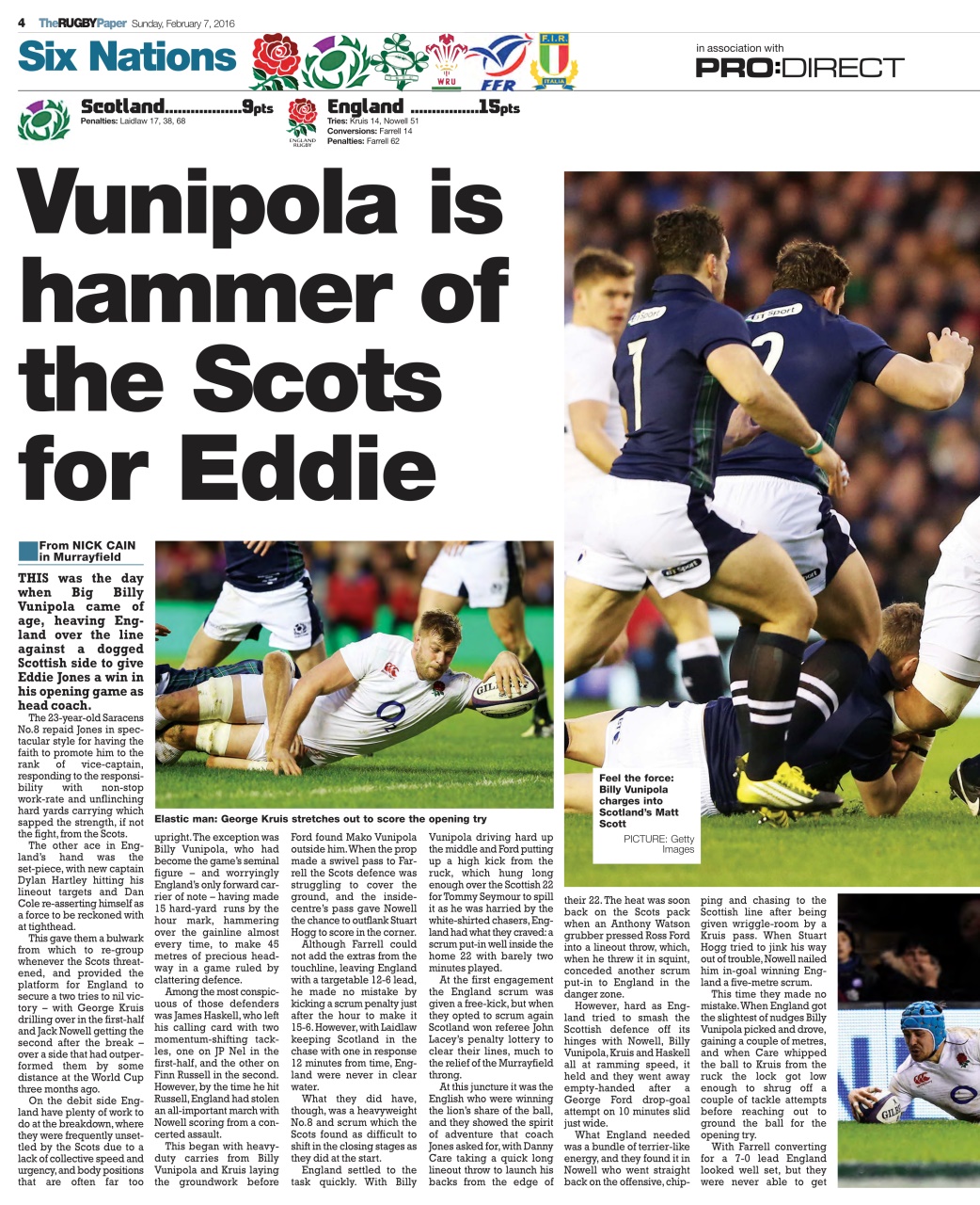 The Rugby Paper Preview Pages